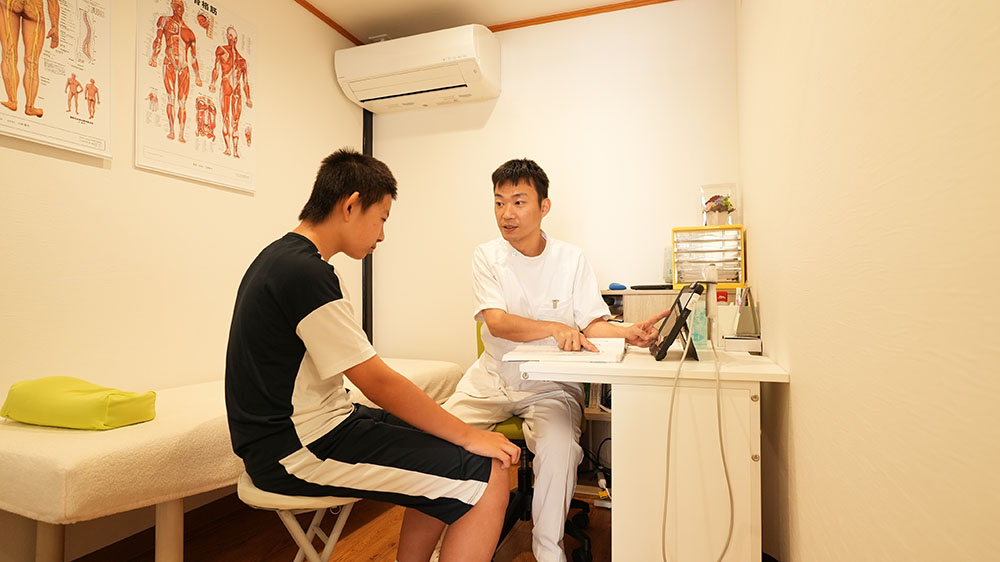 問診 & 身体のクセや筋肉の使い方をチェック